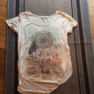 Live wild flower child short sleeve shirt